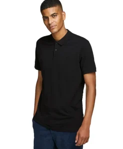 Jack & Jones Poloshirt Basic mit Slim Fit in Schwarz