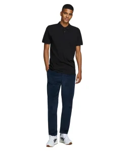 Jack & Jones Poloshirt Basic mit Slim Fit in Schwarz