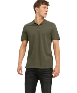 Jack & Jones Poloshirt Basic mit Slim Fit in Oliv