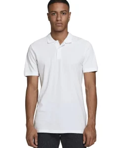 Jack & Jones Poloshirt Basic mit Slim Fit in Weiß