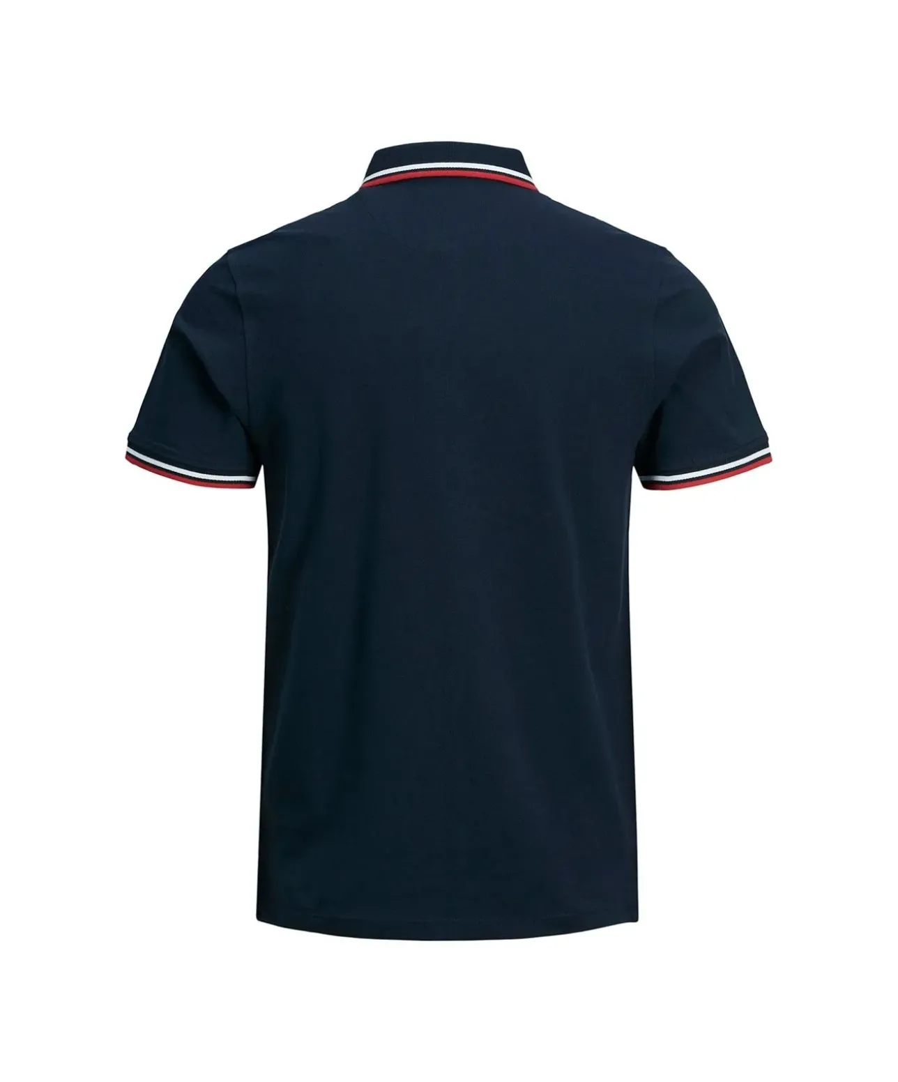 Jack & Jones Poloshirt Epaulos in blau mit Stickerei