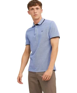 Jack & Jones Poloshirt Epaulos in Kobaltblau