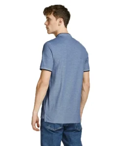Jack & Jones Poloshirt Paulos mit Mao Kragen in Blau