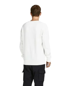 Jack & Jones Pullover aus Sweat-Material in Weiß