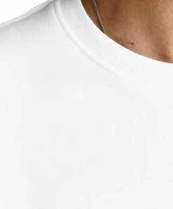 Jack & Jones Pullover aus Sweat-Material in Weiß