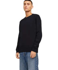Jack & Jones Pullover aus Sweat-Material in Schwarz