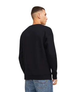 Jack & Jones Pullover aus Sweat-Material in Schwarz