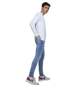 Jack & Jones Skinny Fit Jeans Liam in hellblauer Färbung