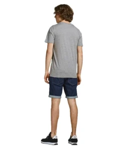 Jack & Jones Slim Fit T-Shirt Corp mit Logo in Light Grey