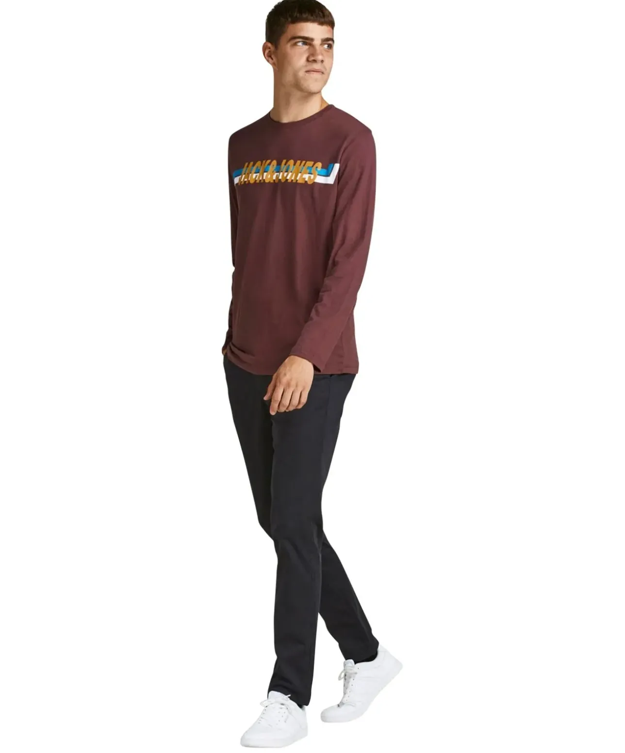 Jack & Jones Slim-fit Chino Marco Bowie in Schwarz