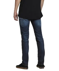 Jack & Jones Straight Jeans Tim mit Tobacco-Nähten