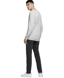 Jack & Jones Strickpullover Hill in Hellgrau