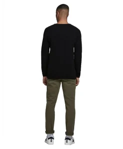 Jack & Jones Strickpullover Hill in schwarzem Black