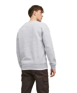 Jack & Jones Sweatshirt Crew Neck in Grau mit Rundhals
