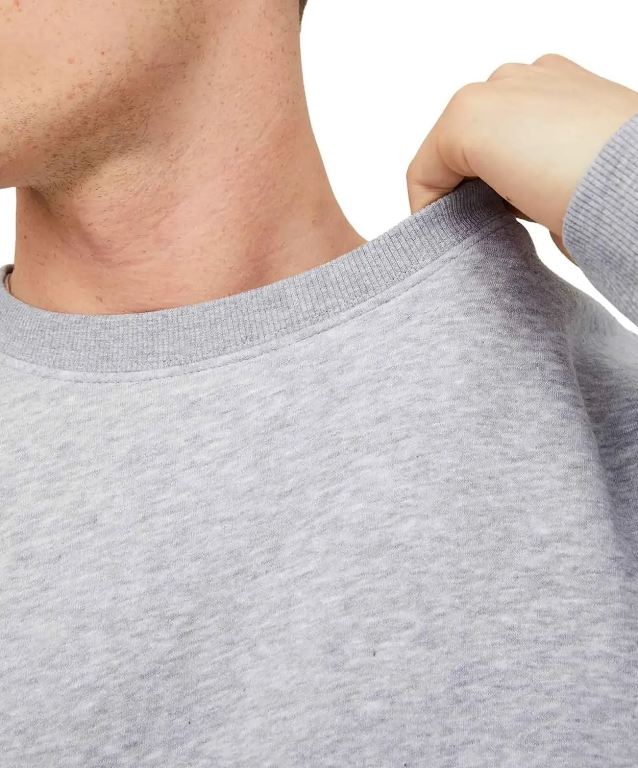 Jack & Jones Sweatshirt Crew Neck in Grau mit Rundhals