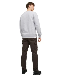 Jack & Jones Sweatshirt Crew Neck in Grau mit Rundhals