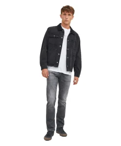 Jack & Jones Tim Jeans Slim Straight Fit in grauer Optik