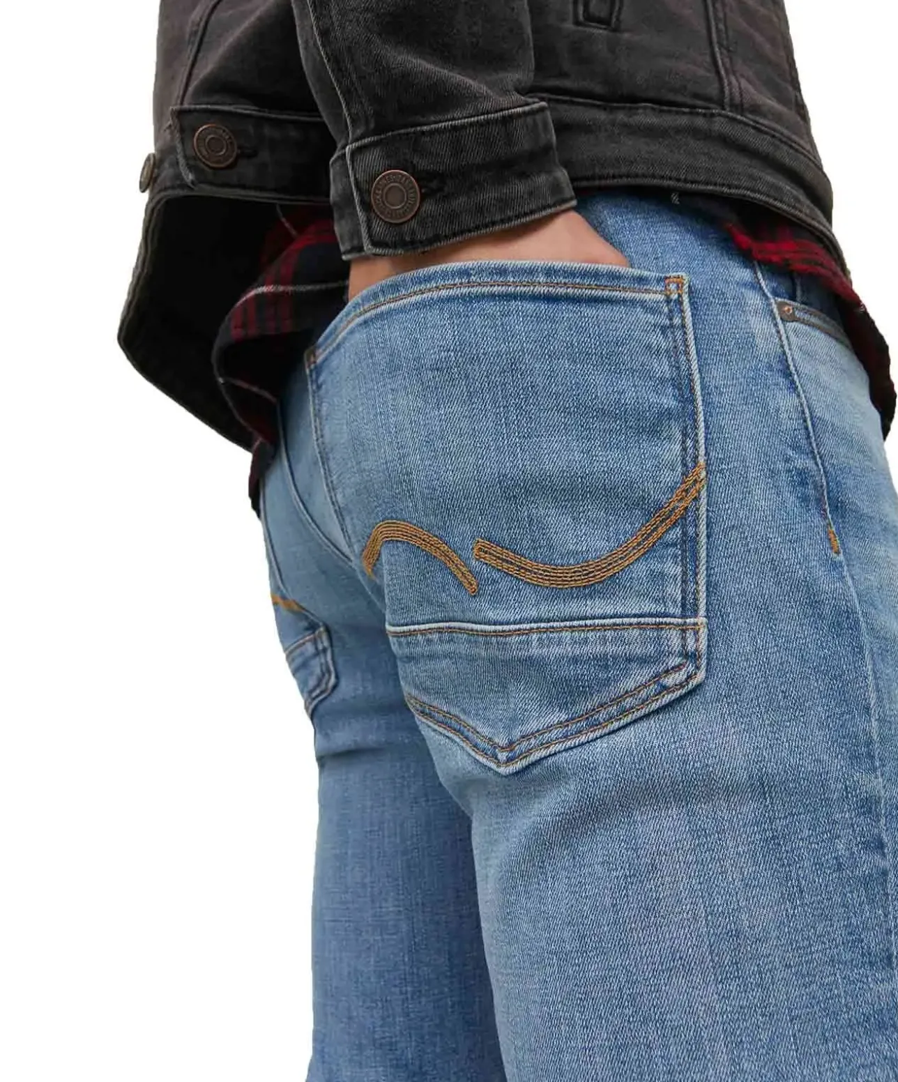 Jack & Jones Tim Jeans Slim Straight Fit in Hellblau