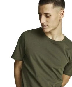 Jack & Jones T-Shirt aus Bio-Baumwolle in Olive