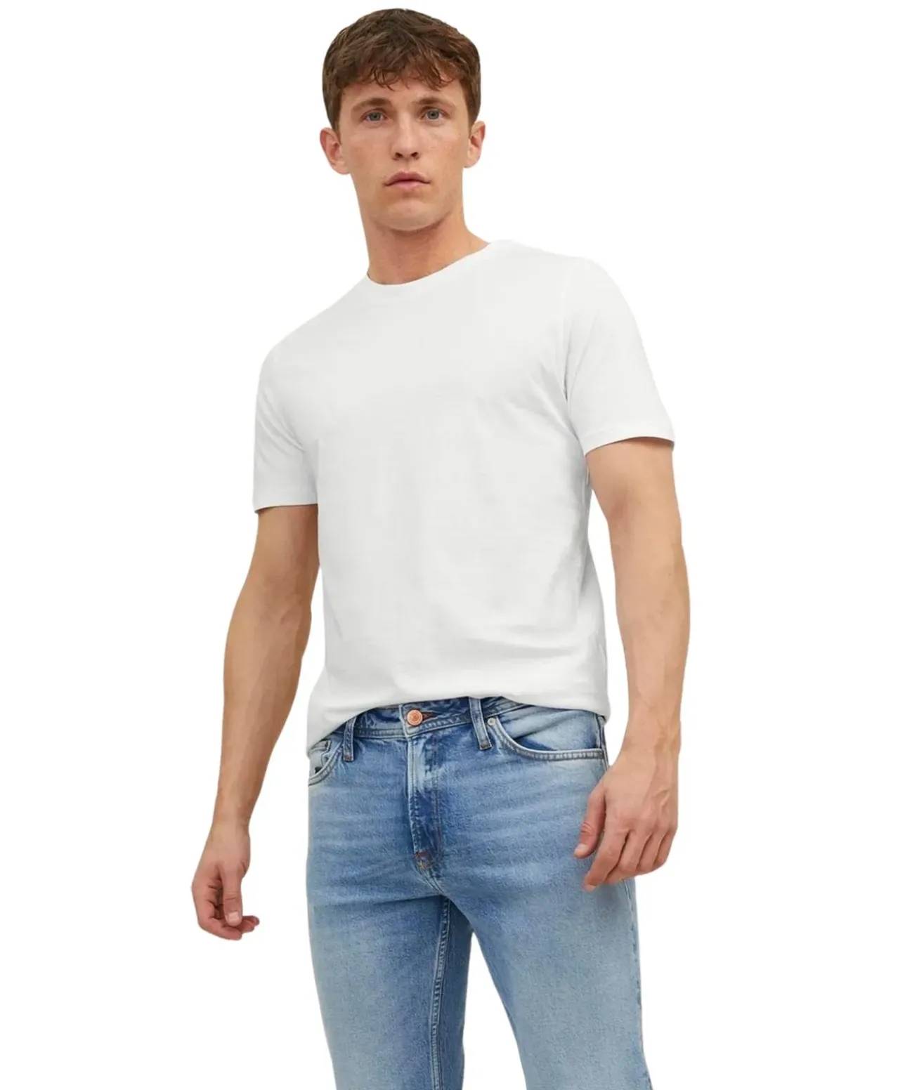 Jack & Jones T-Shirt aus Bio-Baumwolle in Weiß
