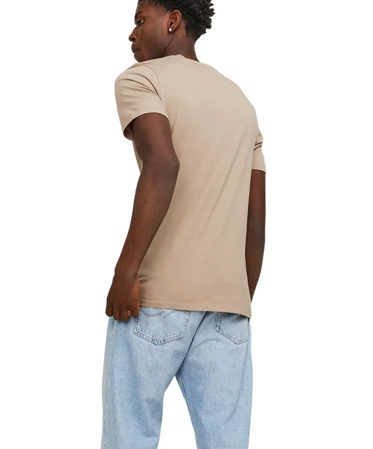 Jack & Jones T-Shirt aus Bio-Baumwolle in Hellbraun
