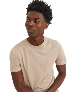 Jack & Jones T-Shirt aus Bio-Baumwolle in Hellbraun