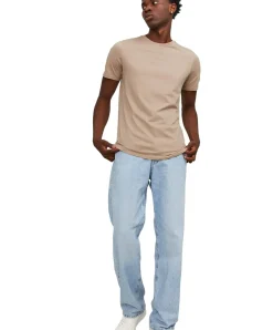 Jack & Jones T-Shirt aus Bio-Baumwolle in Hellbraun
