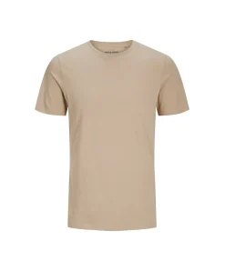 Jack & Jones T-Shirt aus Bio-Baumwolle in Hellbraun