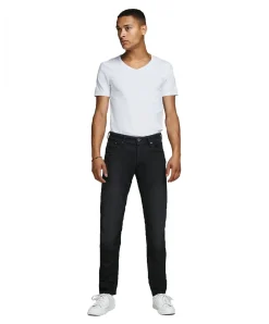 Jack & Jones T-Shirt Basic V-Neck in Weiß