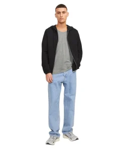 Jack & Jones T-Shirt Basic V-Neck Tee in Hellgrau