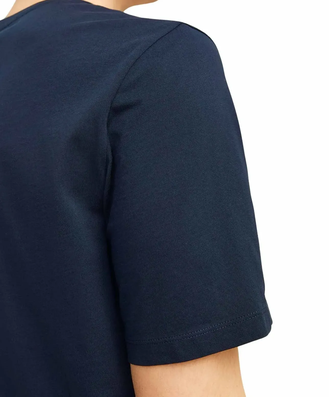Jack & Jones T-Shirt Corp Blau mit Pigmentprint