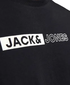 Jack & Jones T-Shirt Corp in Schwarz mit Pigmentprint