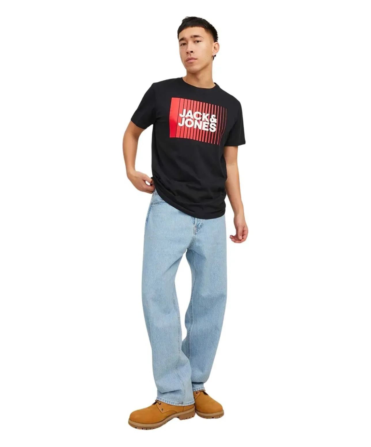 Jack & Jones T-Shirt Corp mit Logo in Schwarz
