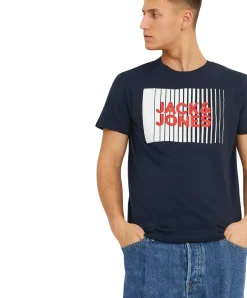 Jack & Jones T-Shirt Corp mit Logo in Dunkelblau