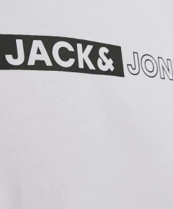 Jack & Jones T-Shirt Corp Weiß mit Pigmentprint