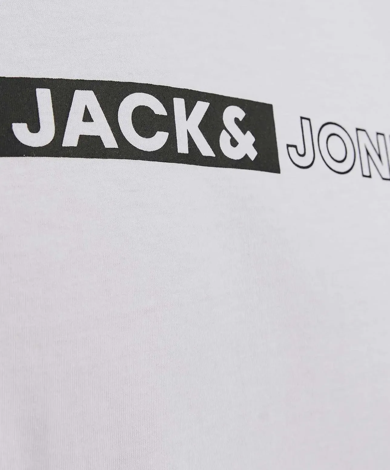 Jack & Jones T-Shirt Corp Weiß mit Pigmentprint