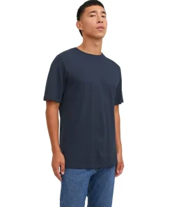 Jack & Jones T-Shirt in Dunkelblau mit klassischem Rundhals