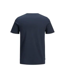 Jack & Jones T-Shirt in Dunkelblau mit klassischem Rundhals