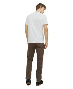 Jack & Jones T-Shirt mit Splitneck in Cloud Dancer