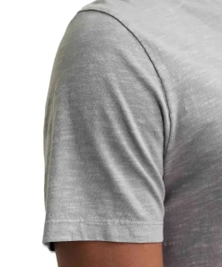 Jack & Jones T-Shirt Split mit Neck in Ultimate Grey