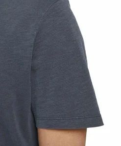 Jack & Jones T-Shirt Split mit Neck in Navy Blue