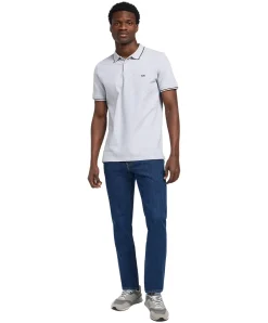 Lee Poloshirt Pique in Hellgrau