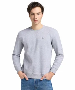 LEE Pullover Crew Sweatshirt in Hellgrau