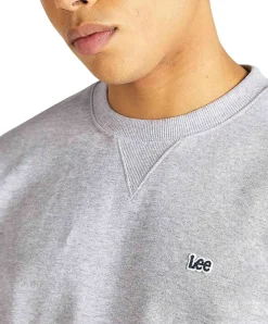 LEE Pullover Crew Sweatshirt in Hellgrau