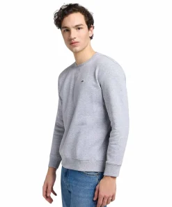 LEE Pullover Crew Sweatshirt in Hellgrau