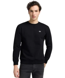 LEE Pullover Crew Sweatshirt in Schwarz