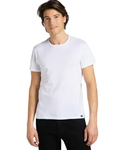 Lee T-Shirt Twin Pack Crew im 2er Pack in Weiß