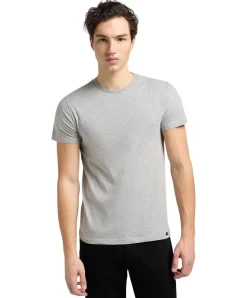 Lee T-Shirt Twin Pack Crew in Grau/Blau im 2er Pack