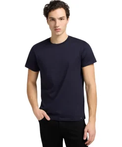 Lee T-Shirt Twin Pack Crew in Grau/Blau im 2er Pack
