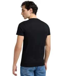 Lee T-Shirt Twin Pack Crew im 2er Pack in Schwarz